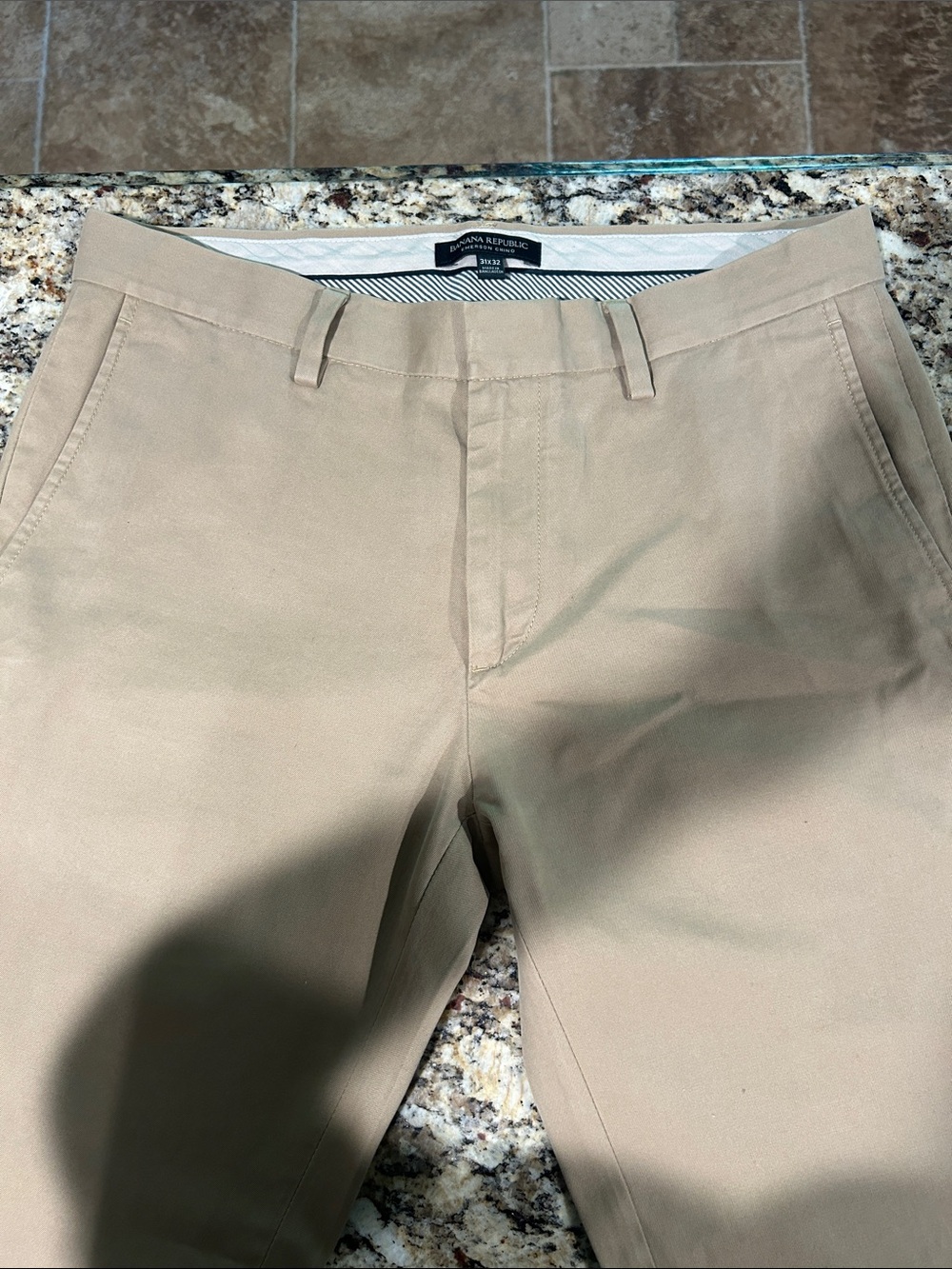 Banana Republic Men’s Slim Chinos - Light Khaki